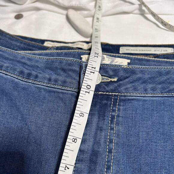 We The Free Jeans Womens 27 Blue Flare Bell Bottom High Rise Distressed Raw Hem - Picture 7 of 12